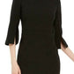 Vestido Calvin Klein Feminino Manga Dividida Preto Tamanho 6