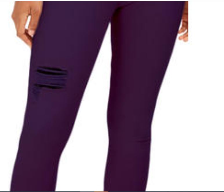 Calça jeans skinny feminina de cintura alta e tornozelo rosa da Celebrity, tamanho 11, roxa