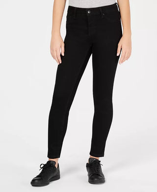 Celebrity Pink Juniors' Curvy Push-Up Ankle Skinny Jeans Black Size 3