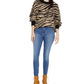 Suéter feminino Sanctuary Wild Kingdom com estampa animal, preto, tamanho grande
