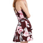 Vestido floral infantil Speechless, corte A, vermelho, tamanho 11