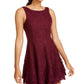 Vestido infantil de renda com saia dupla evasê, roxo, tamanho 7