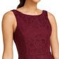 Vestido infantil de renda com saia dupla evasê, roxo, tamanho 7