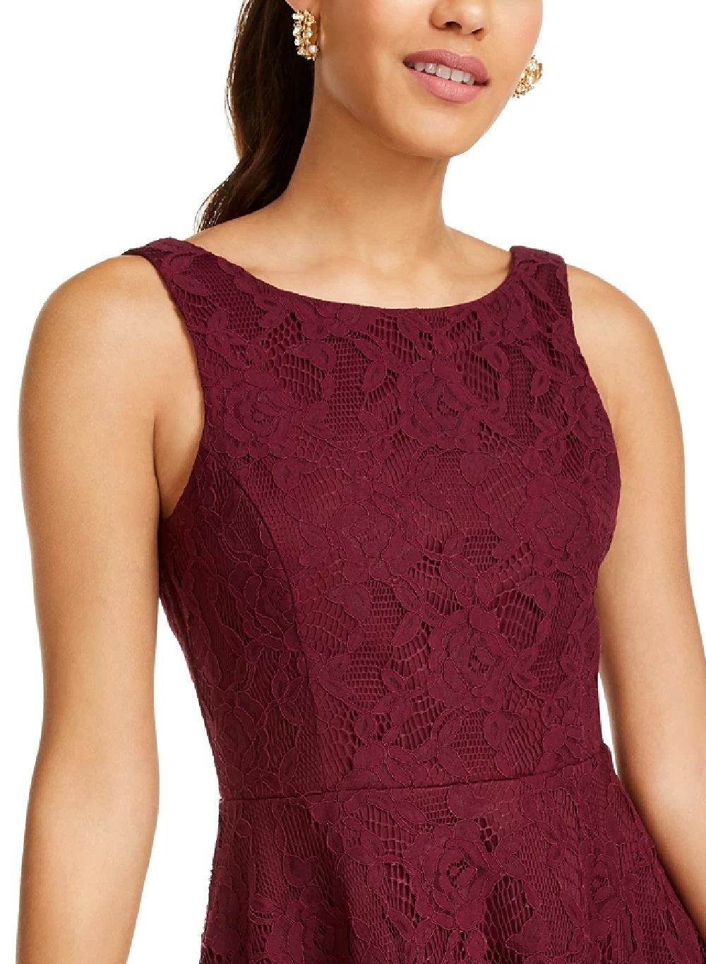 Vestido infantil de renda com saia dupla evasê, roxo, tamanho 7