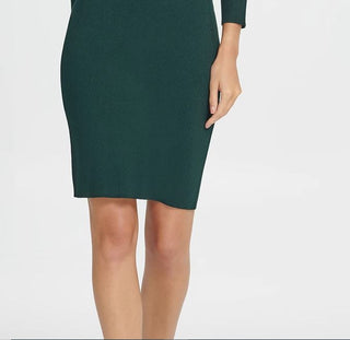 Vestido tubinho de malha feminino DKNY verde tamanho grande