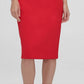 Vestido de compressão com decote entalhado DKNY feminino, vermelho, tamanho 4