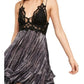 Vestido Adella Tie Dye Slip para Mulheres Free People, Preto, Tamanho X-S