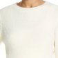 Suéter feminino vintage à prova de intempéries com cílios, branco, tamanho extragrande