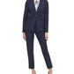 Tommy Hilfiger Blazer Feminino com Estampa de Janela e Botão Único Azul Tamanho 2