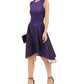 Vestido feminino N Natori com estampa floral abstrata e corte A, roxo, tamanho 16
