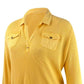 Tommy Hilfiger Blusa Waffle Popover Feminina Amarelo Brilhante Tamanho P