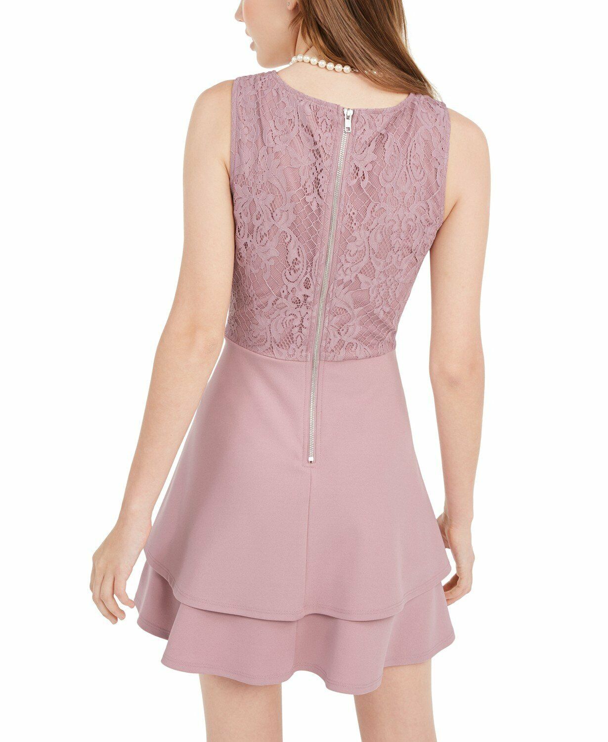 Vestido de renda infantil Speechless Juniors ROSA Tamanho Extra Grande