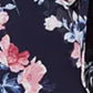 Vestido longo feminino Jessica Howard com estampa floral e efeito envelope, azul, tamanho 14