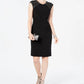 Vestido justo com detalhes embelezados Jessica Howard para mulheres, preto, tamanho 16