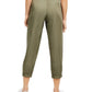 Calça Paperbag de Cintura Alta Indigo Rein Juniors Verde Tamanho Médio