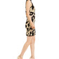 Vestido suéter com estampa de leopardo e glitter Planet Gold Juniors, amarelo, tamanho grande