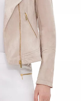 Jaqueta Calvin Klein Feminina Camurça Sintética Marrom Tamanho P