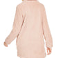 Jaqueta Calvin Klein Fleece Flyaway Feminina Rosa Tamanho X-G
