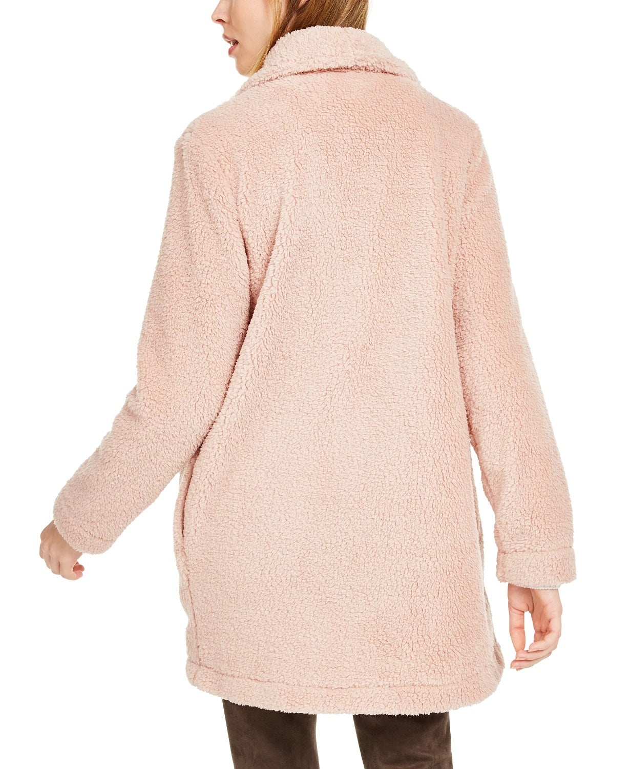 Jaqueta Calvin Klein Fleece Flyaway Feminina Rosa Tamanho X-G