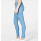 Calça jeans skinny de cintura alta e bainha crua Tinseltown Juniors, tamanho 15, azul-marinho