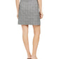 Calvin Klein X-Fit Slim Fit Saia Xadrez Faux Wrap Feminina Carvão Tamanho 2