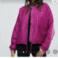 Jaqueta feminina Free People Mix Signals tamanho roxo tamanho médio
