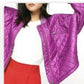 Jaqueta feminina Free People Mix Signals tamanho roxo tamanho médio