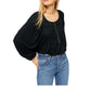 Top Devin Feminino Free People Preto Tamanho X-S