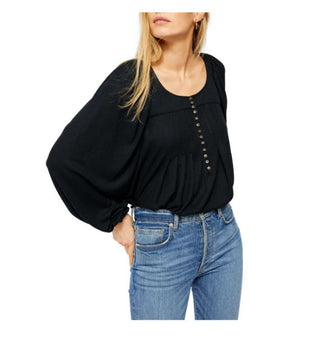 Top Devin Feminino Free People Preto Tamanho X-S