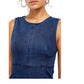 Minivestido Alex Chambray para mulheres da Free People, azul-marinho, tamanho 2