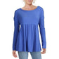 Top de malha feminino Free People roxo pequeno babydoll grande - todos os tamanhos azul-marinho pequeno