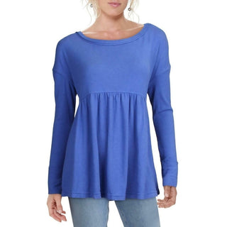 Top de malha feminino Free People roxo pequeno babydoll grande - todos os tamanhos azul-marinho pequeno