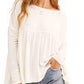 Camiseta feminina Forever Your Girl Drape da Free People, branca, tamanho pequeno