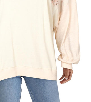 Camisa feminina Feelin' It Patch da Free People, coral, laranja, tamanho pequeno