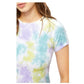 Camiseta Tie Dye Bright Eyes Feminina Free People Azul Tamanho X-S