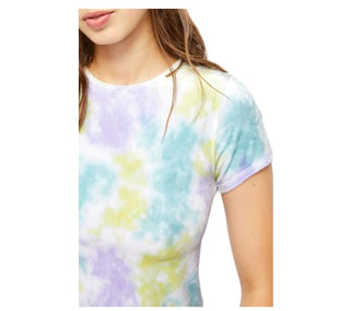 Camiseta Tie Dye Bright Eyes Feminina Free People Azul Tamanho X-S