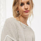 Suéter Bardot Feminino Free People Cinza Tamanho Grande