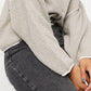 Suéter Bardot Feminino Free People Cinza Tamanho Grande