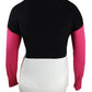 Suéter Feminino DYNY Colorblocked Cinza Escuro Tamanho Extra Grande