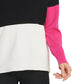 Suéter Feminino DYNY Colorblocked Cinza Escuro Tamanho Extra Grande