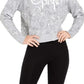 Calvin Klein Performance Cobra-Print Fleece Hoodie Feminino Cinza Tamanho Extra Grande
