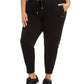 Calça Calvin Klein Feminina Heather Preta Tamanho 3X
