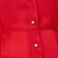 Blusa peplum feminina NY Collection com amarração lateral, tamanho médio, vermelha, pequena