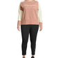 Moletom feminino Champion Plus Activewear Fitness rosa tamanho 1X