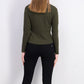 Rachel Roy Val Knot-Front Top Feminino Verde Médio Tamanho Extra Grande
