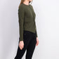 Rachel Roy Val Knot-Front Top Feminino Verde Médio Tamanho Extra Grande