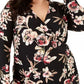 Rachel Roy Blusa Stella Plus Feminina Preta Tamanho 2X