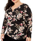 Rachel Roy Blusa Stella Plus Feminina Preta Tamanho 2X