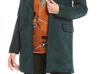 Jaqueta Calvin Klein Feminina Aberta na Frente Verde Tamanho 8