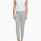 Calça Calvin Klein Feminina Slim-Leg Windowpane Tamanho 12 Prata